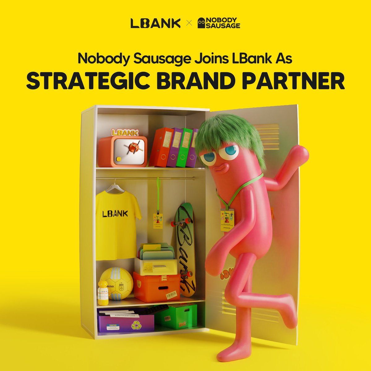 Nobody Sausage just moved into LBank HQ… and is not leaving 🌭

Welcome our new Strategic Brand Partner
<a href="/nobodysausage/">Nobody Sausage</a> 

LBANK × NOBODY SAUSAGE is official 🔥

#LBankxNobodySausage