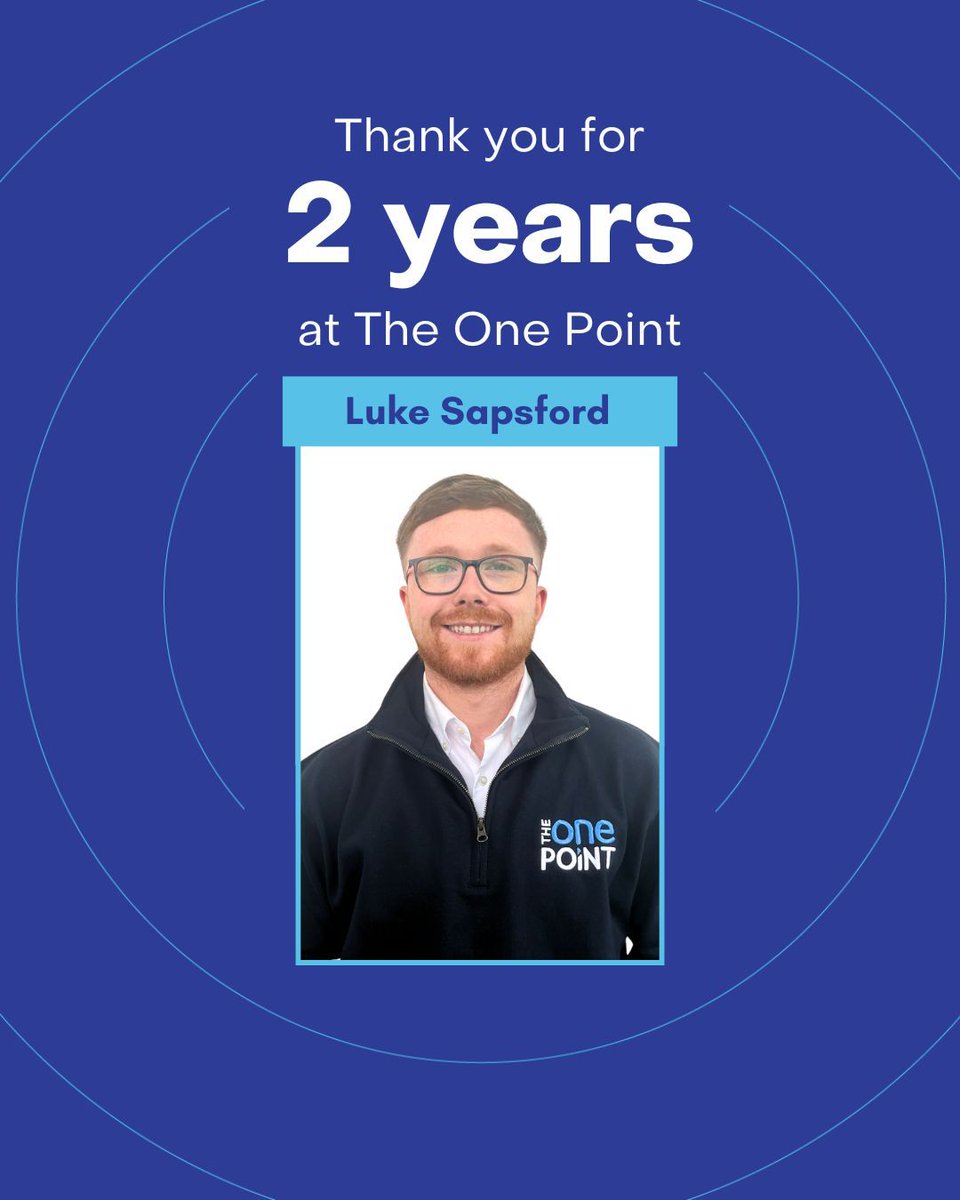 theonepoint's tweet image. A huge congratulations to Luke Sapsford, one of our Solutions Account Managers, who is celebrating his second year as part of the TOP team! 

Congratulations Luke! 

#StartDate #TOPTeam #WorkAnniversary
