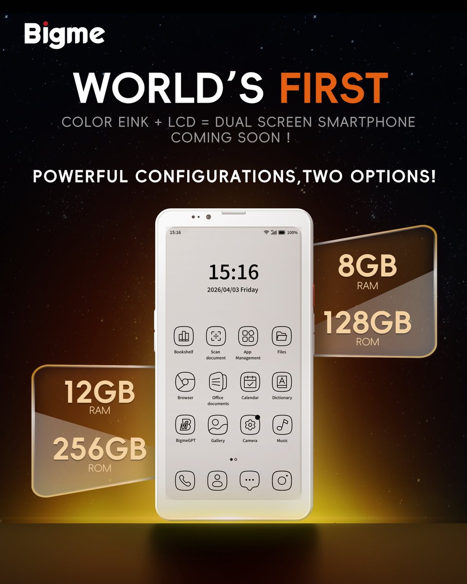 Bigme E Ink Tablet tweet media