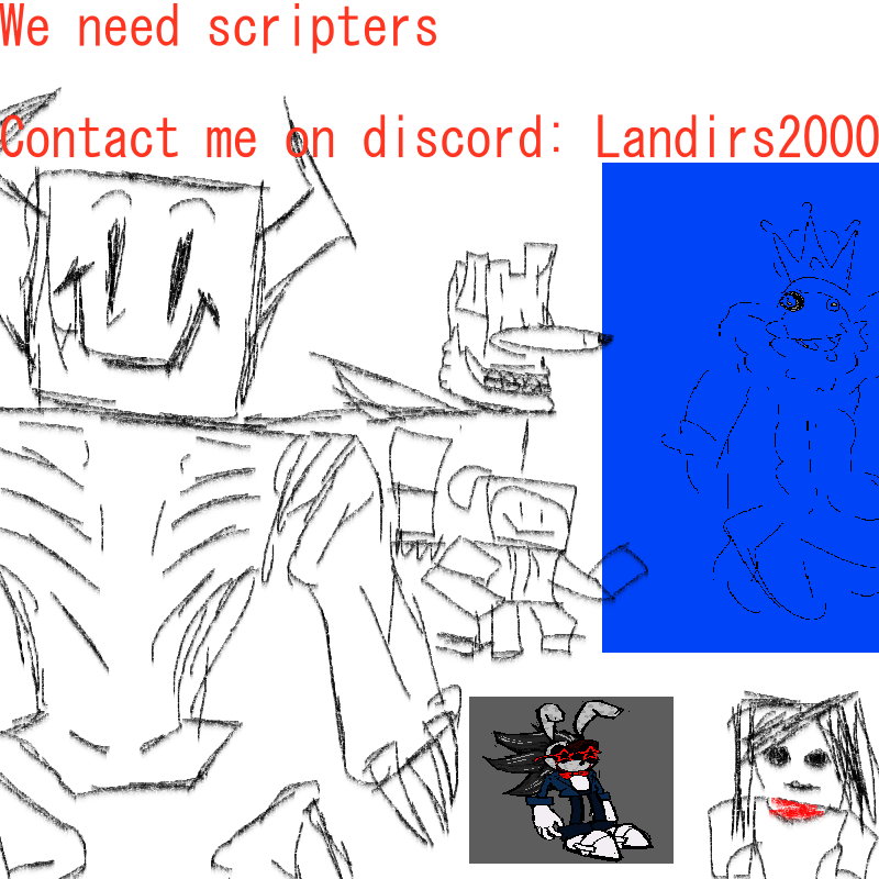 re_we55503's tweet photo. --IMPORTANT--

-Hello, Landirs here
-Our only scripter has left the team so until we found another scripter we won't show anything other than art, 3d models and music

-If you're and scripter, please contact me on discord so we can talk https://t.co/icSHYIeOHZ