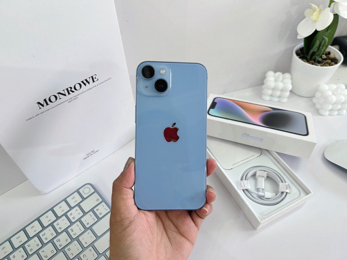 twxtwentyeight2's tweet photo. : iPhone 14 128GB สีฟ้า เครื่องนอก
ราคา : 12,900 รวมส่งฟรี.- ♡

✿ ใช้งาน +สแกนหน้าได้ปกติทุกระบบ
✿  แบต : 100% อุปกรณ์ : สายชาร์จ กล่อง

#ส่งต่อไอโฟน #ไอโฟนมือสองสภาพดี #ไอโฟนมือสอง  #ไอโฟน #ไอโฟนราคาถูก #ไอโฟนมือสองราคาถูก #ไอโฟนมือ2 #ไอโฟน14 https://t.co/X2yaaHRH2k