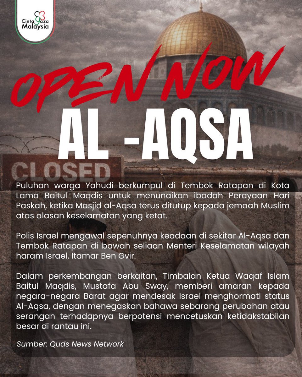 Cinta Gaza Malaysia - CGM tweet media