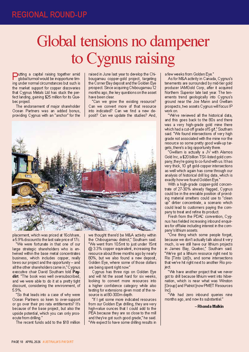 Cygnus Metals tweet media