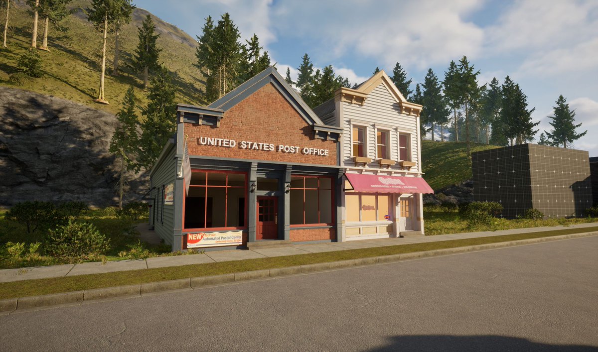 MYRM_Official's tweet photo. First buildings rising in Ztan 🏡❄️
This cozy house with red roof & solar panels fits perfectly – a forgotten mountain town mixing past and present.
Valley starting to feel lived-in. More soon.
What story do you see behind this house? 👇
#IndieDev #MYRM https://t.co/3pzfbBNh5I