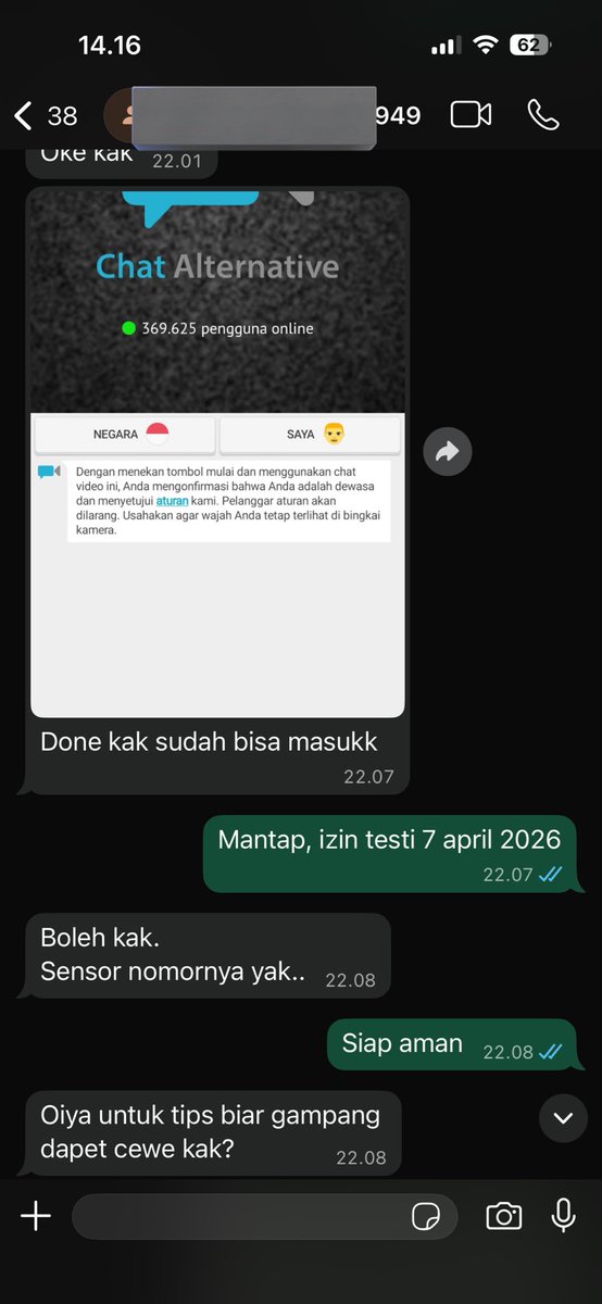 unbanome's tweet photo. Update testii
Open 5 slot
IPHONE, ANDROID semua bisa siap garansi work 1000%
Terima jasa buka blokir (unban) ome tv, camsurf, chat alternative, chatreluka, minichat dll
Harga 30K dipakai seterusnya
Gas WA/TELE: 082192917032
#ometv 
Omegle, terbaru viral, ometvsange, iran, hormuz https://t.co/uLAzt14Btm