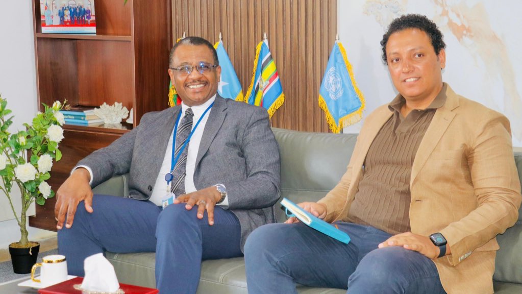 SomaliainKenya's tweet image. Ali El-Bereir of #UNODC paid a courtesy call on #Somalia’s Ambassador, where they discussed strengthening cooperation against transnational crime, from illicit trafficking to organized networks, and advancing justice, accountability and security across Somalia &amp;amp; the wider region