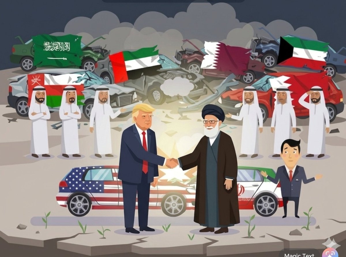 z4alajmi's tweet photo. أميركا وإيران اتفاق كل واحد يصلح سيارته🙂

حنا في الخليج من يصلح مواترنا🤨 https://t.co/3EASbV3o6J