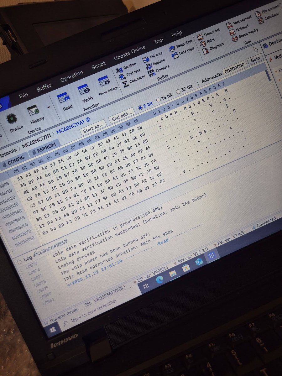🚗💥Xhorse Multi-Prog successfully read Magneti Marelli G6-14 ECU data — all operations completed smoothly and efficiently.✅
eobdtool.co.uk/wholesale/xhor…
#Xhorse #MultiProg #ECU #Diagnostics #AutoRepair