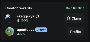 istackpennies's tweet photo. Some of you are asking for proof of the distribution, you can see it yourself if you click the pumpfun logo on the coin.

But here is a screenshot anyway, 100% going to @skaggsxyz https://t.co/AydhfWH0LN