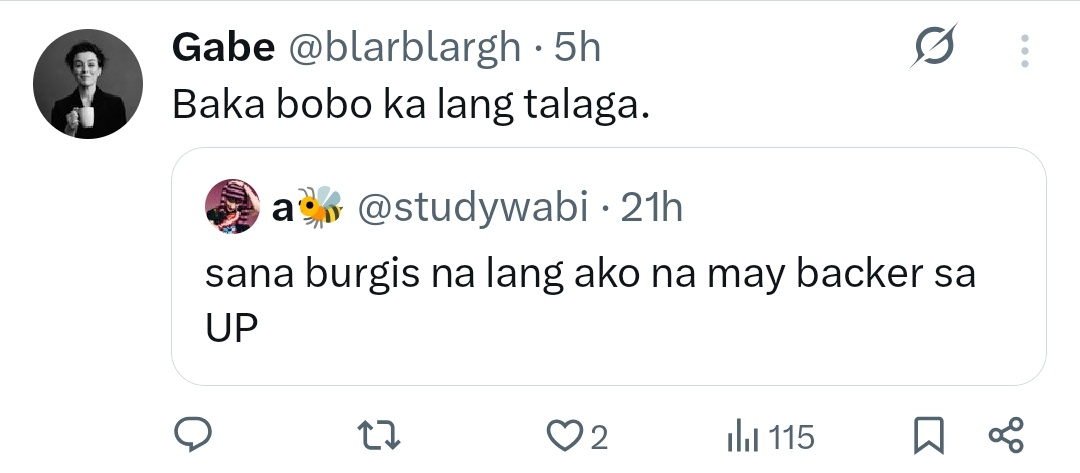 studywabi's tweet photo. guys may natamaan atang burgis sa tweet ko https://t.co/iE2mvPYMiF