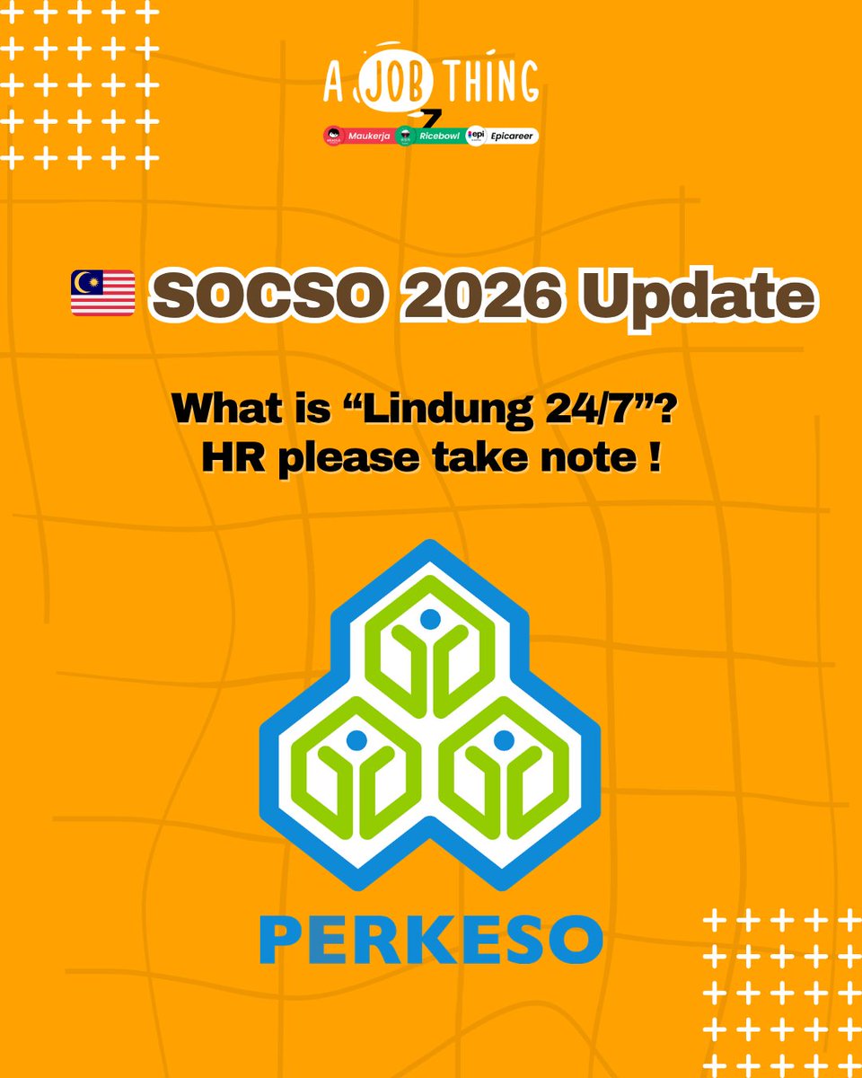 ajobthingcom's tweet photo. 📣 SOCSO Now Covers You Even After Work? Here’s What HR Must Know

Think SOCSO only applies during working hours? 
✔ It’s no longer limited to work-related accidents
✔ Coverage is expanding from “work hours” → 24/7 protection
✔ Meaning: non-work accidents may also be covered https://t.co/6xUuPz2t3A