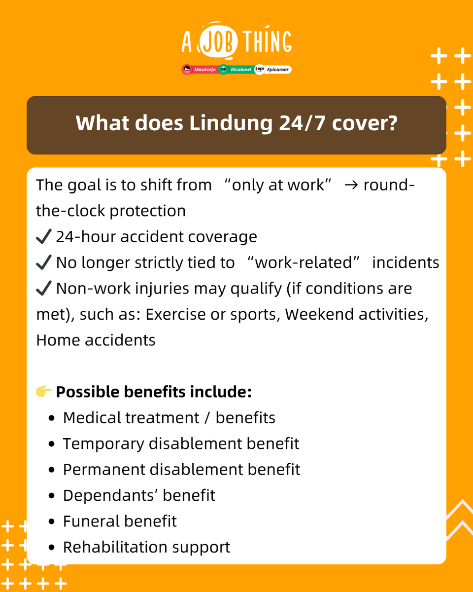 ajobthingcom's tweet photo. 📣 SOCSO Now Covers You Even After Work? Here’s What HR Must Know

Think SOCSO only applies during working hours? 
✔ It’s no longer limited to work-related accidents
✔ Coverage is expanding from “work hours” → 24/7 protection
✔ Meaning: non-work accidents may also be covered https://t.co/6xUuPz2t3A