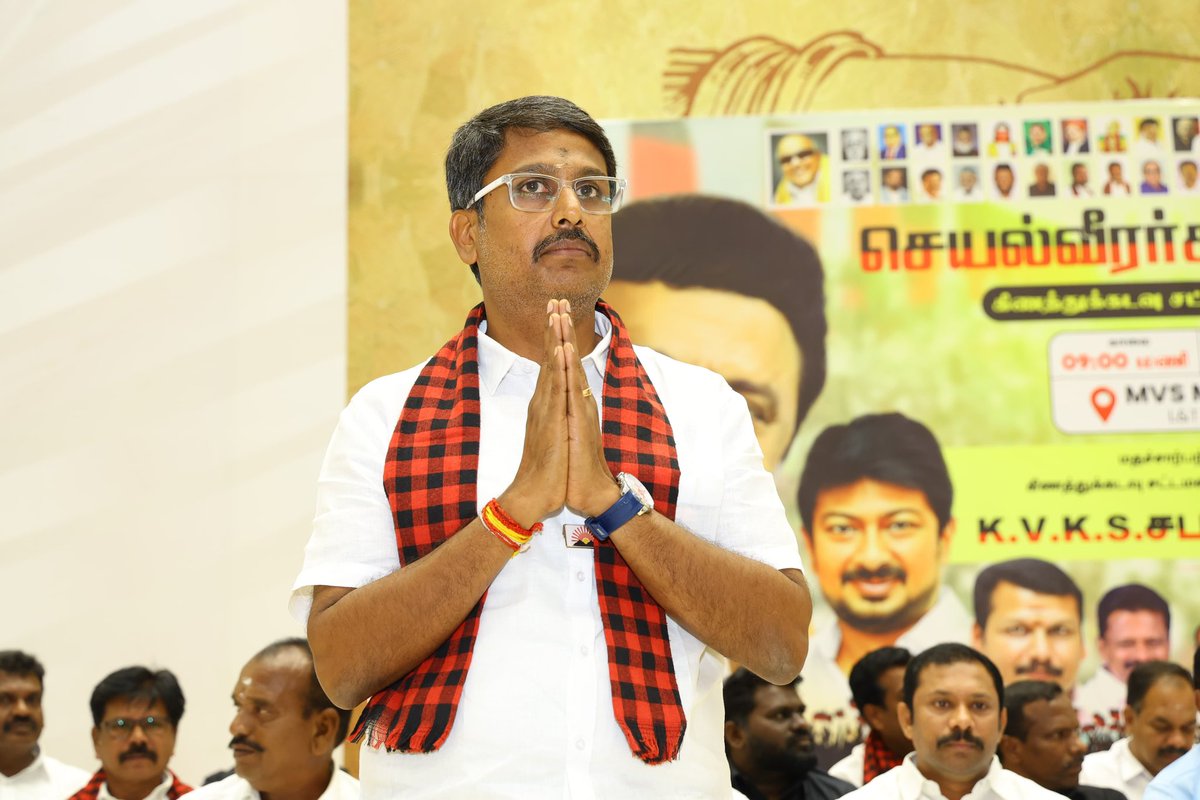V_Senthilbalaji's tweet photo. நல்லாட்சி நாயகர், மாண்புமிகு தமிழ்நாடு முதலமைச்சர் தளபதி @mkstalin அவர்களின் நல்லாசிகளுடன், கோவை, கிணத்துக்கடவு சட்டமன்ற தொகுதி செயல்வீரர்கள் வீராங்கனைகள் கூட்டம், கிணத்துக்கடவு சட்டமன்றத் தொகுதி வெற்றி வேட்பாளர் சகோதரர் திரு. K.V.K.S சபரி கார்த்திகேயன் அவர்களின் இனிய அறிமுகத்தோடு இன்று கோவை, MVS மஹாலில் மிக சிறப்பாக நடைபெற்றது..  (1/2)