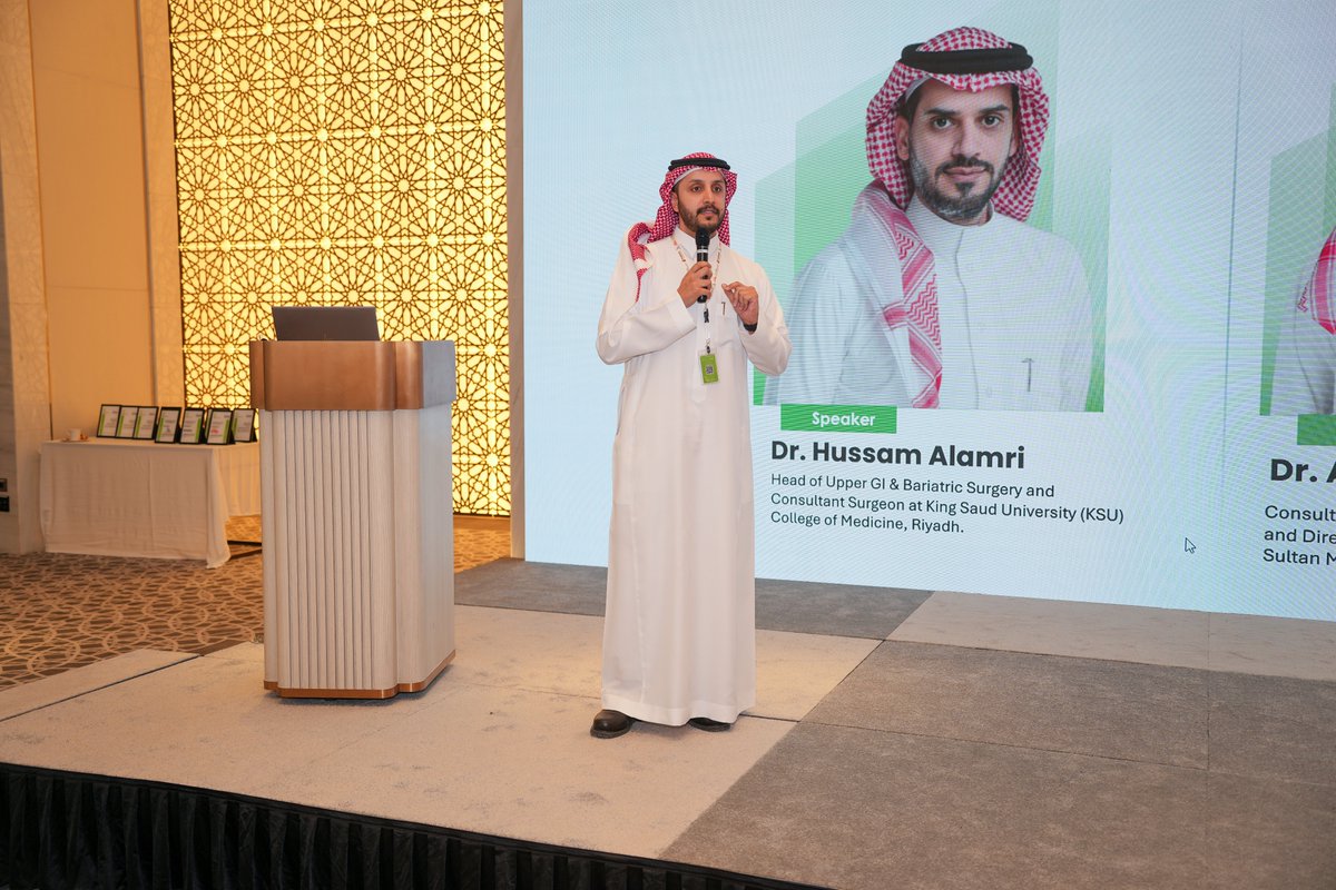 Metabolic_H's tweet photo. Excellence in Metabolic & Obesity Care 🇸🇦🩺

Honored to have featured Dr. Abdullah Fayez Badawi (Director of the Obesity Medical Unit at @PSMMC_Riyadh) at #RICMH2026.

His leadership in obesity medicine and internal medicine continues to set high standards for patient care and metabolic health in Saudi Arabia 📊✨.

#MetabolicHealth #ObesityMedicine #PSMMC #Riyadh2026 #SCAPESociety #Vision2030