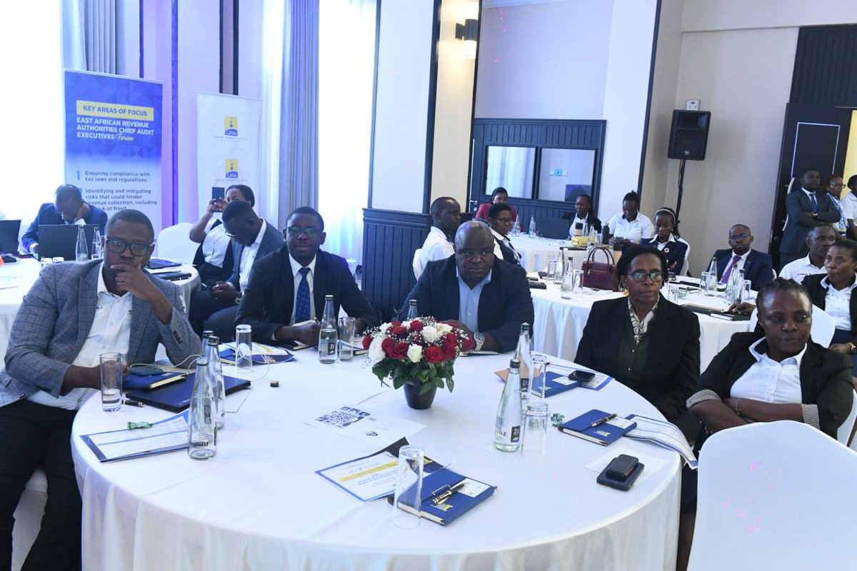 URAuganda's tweet photo. "In Uganda, we are working toward a medium‑term revenue ambition of over UGX 40 trillion, anchored on improved compliance, system efficiency, and institutional integrity. Similar ambitions exist across our revenue authorities. 

Yet, as our economies integrate and our operations become more digital and complex, the risks to revenue are expanding just as rapidly.

We are dealing with more sophisticated fraud schemes, increasing digital transactions, and complex cross‑border trade flows. In this environment, even marginal weaknesses in our control frameworks can have huge consequences. A small percentage of undetected leakage, when applied across multiple systems and jurisdictions, translates into significant revenue losses for our economies.

This is the context within which this forum becomes both necessary and urgent, " said @URA_CG  at the ongoing Chief Audit Executives forum at Mestil.

#EARACAE2026 
#DevelopingUgandaTogether
#Ffebanno