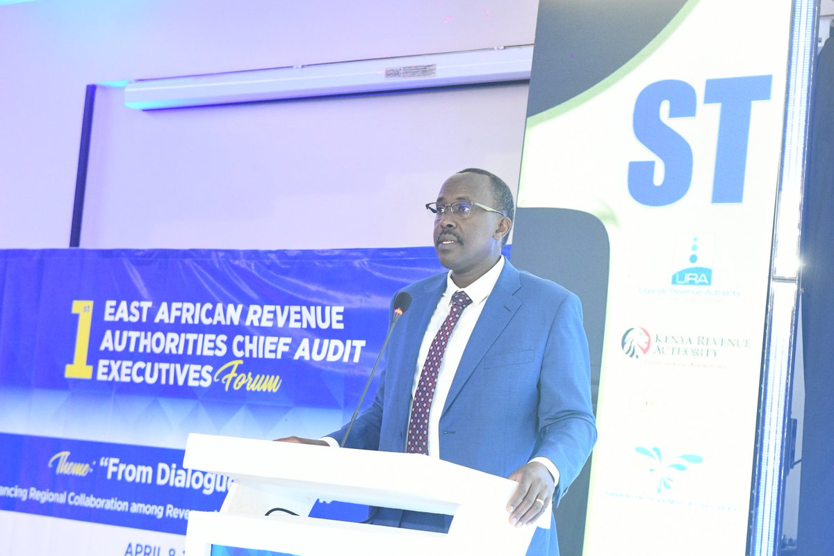 URAuganda's tweet photo. "In Uganda, we are working toward a medium‑term revenue ambition of over UGX 40 trillion, anchored on improved compliance, system efficiency, and institutional integrity. Similar ambitions exist across our revenue authorities. 

Yet, as our economies integrate and our operations become more digital and complex, the risks to revenue are expanding just as rapidly.

We are dealing with more sophisticated fraud schemes, increasing digital transactions, and complex cross‑border trade flows. In this environment, even marginal weaknesses in our control frameworks can have huge consequences. A small percentage of undetected leakage, when applied across multiple systems and jurisdictions, translates into significant revenue losses for our economies.

This is the context within which this forum becomes both necessary and urgent, " said @URA_CG  at the ongoing Chief Audit Executives forum at Mestil.

#EARACAE2026 
#DevelopingUgandaTogether
#Ffebanno