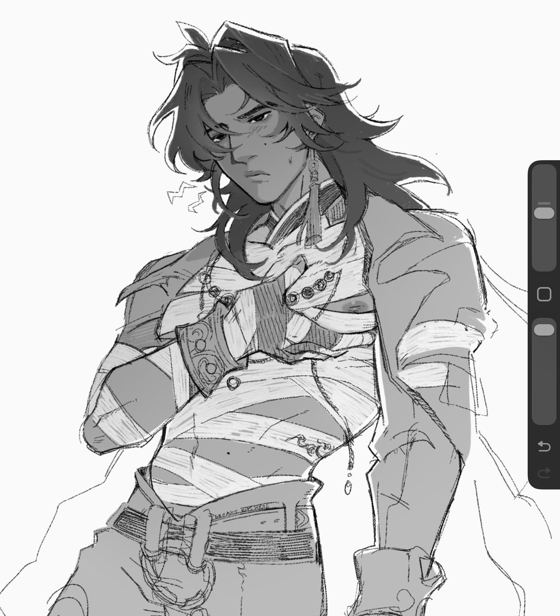 he needs more bandage to look cooler