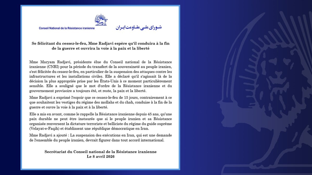 Maryam Radjavi tweet media