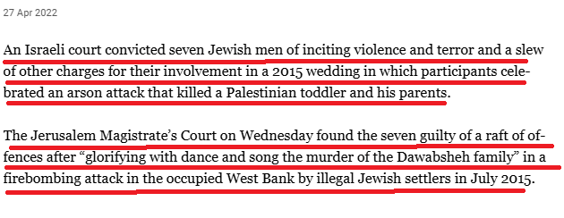 A_Reality_Czech's tweet photo. @WinterInAmerika @lelemSLP In Israel, celebrating terrorist acts against Palestinians is a crime, punishable by 5 years in jail.

AL-JAZEERA reports 7 Israelis being convicted of that crime:

https://t.co/pu1djLFHIH https://t.co/FIUQToIgai