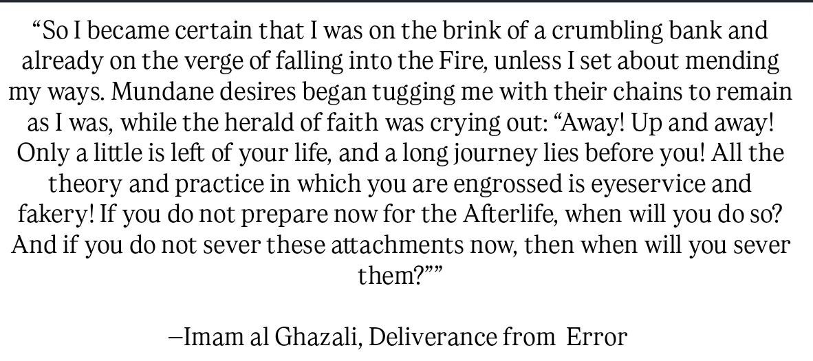SyedIram8's tweet photo. Deliverance From Error ~Imam al Ghazali https://t.co/ra5uf65E3W