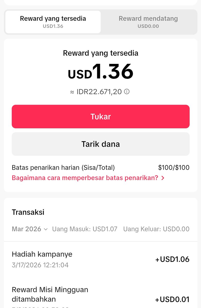 wkwkwk demi apaa?? iseng ngecek, terakhir ngecek cuma ada 5k. lah sekarang jadi 22k :) beneran 50k terkumpul, thanks ya allah 😇🥲
