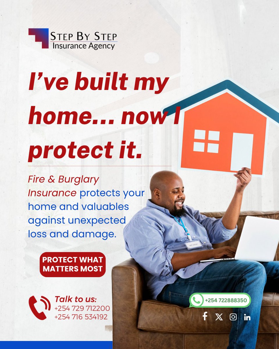 StepByStepIA's tweet image. You’ve worked hard to build your home—brick by brick, step by step. 🏡

Fire and burglary incidents can happen when you least expect, putting everything you’ve worked for at risk. 

💡 Because true security means being prepared.

#StepByStepInsurance #FireAndBurglary
