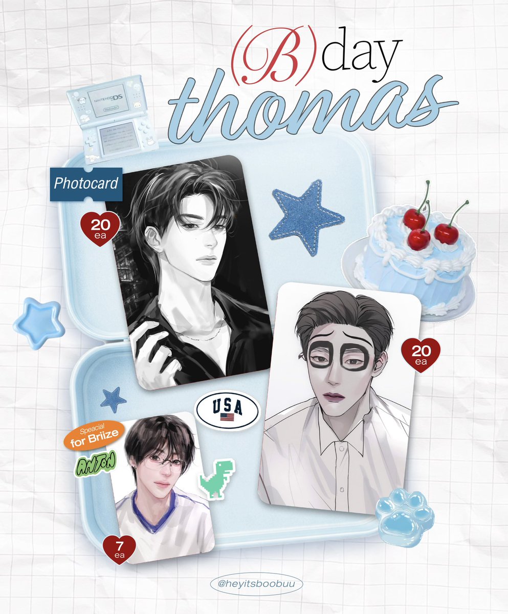 heyitsboobuu's tweet image. pls kindly rt💫

✦Giveaway for #tthomastc
꒰ Photocard (47 ea) ꒱

🗓️  9 April 2026
📍  @ PAL Bangkok
⏰  TBA

#Orchilumisky25thThomasDay
#25thThomasBDcarnival