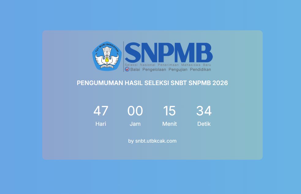 INFO SNBP & SNBT 2026 tweet media