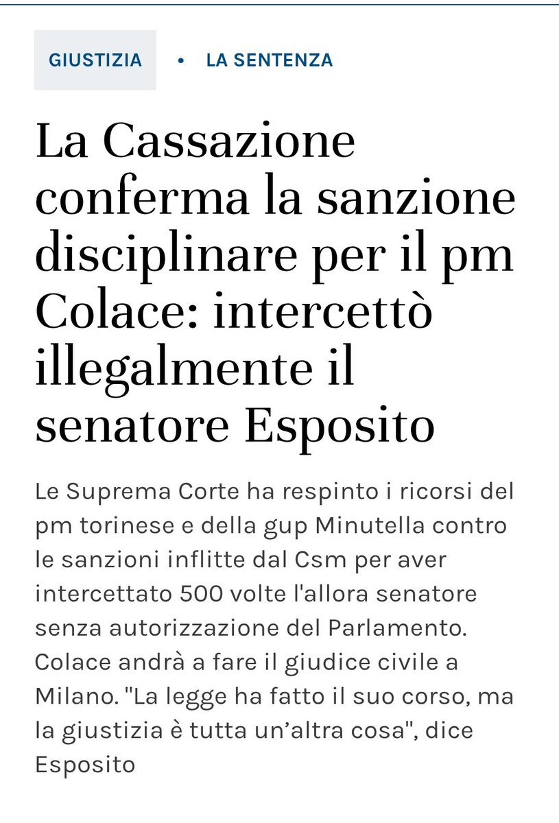 ilgallico50Ac's tweet image. "I giudici se sbagliano non pagano mai " 
Questa era la subdola narrazione della destra per convincere le persone a votare Si al #Referendum 
Cosa falsissima ovviamente..⬇️⬇️
#Melonivaiacasa #Crosetto