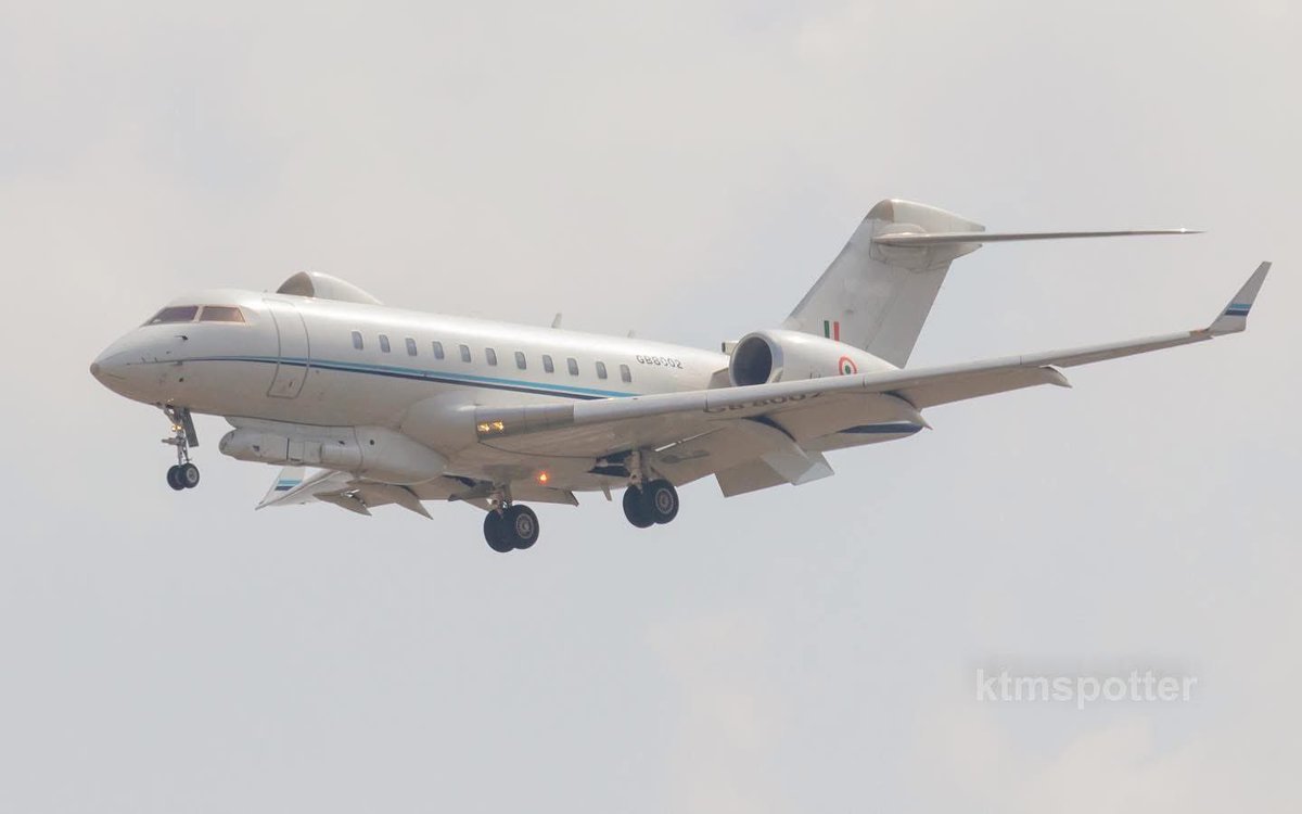 Platypuss_10's tweet image. Indian Air Force Bombardier Global 5000 Inbound to Tribhuvan Int. Airport (KTM) Kathmandu, Nepal with two senior diplomats.