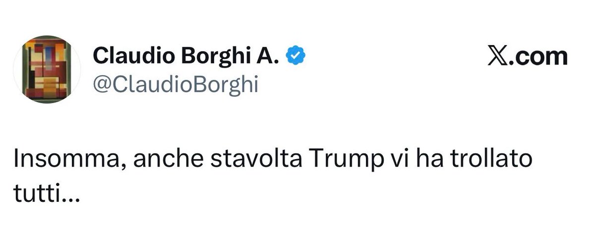 Borghi: un Calboni contemporaneo. 
"È un bel direttore!"(cit.)