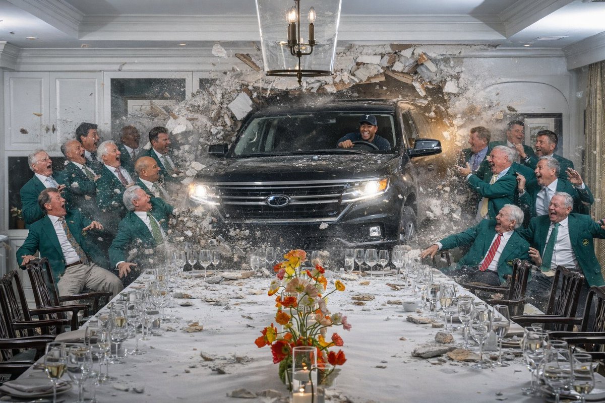 Appears Tiger Woods did make the ‘26 Champions Dinner after all. #themasters