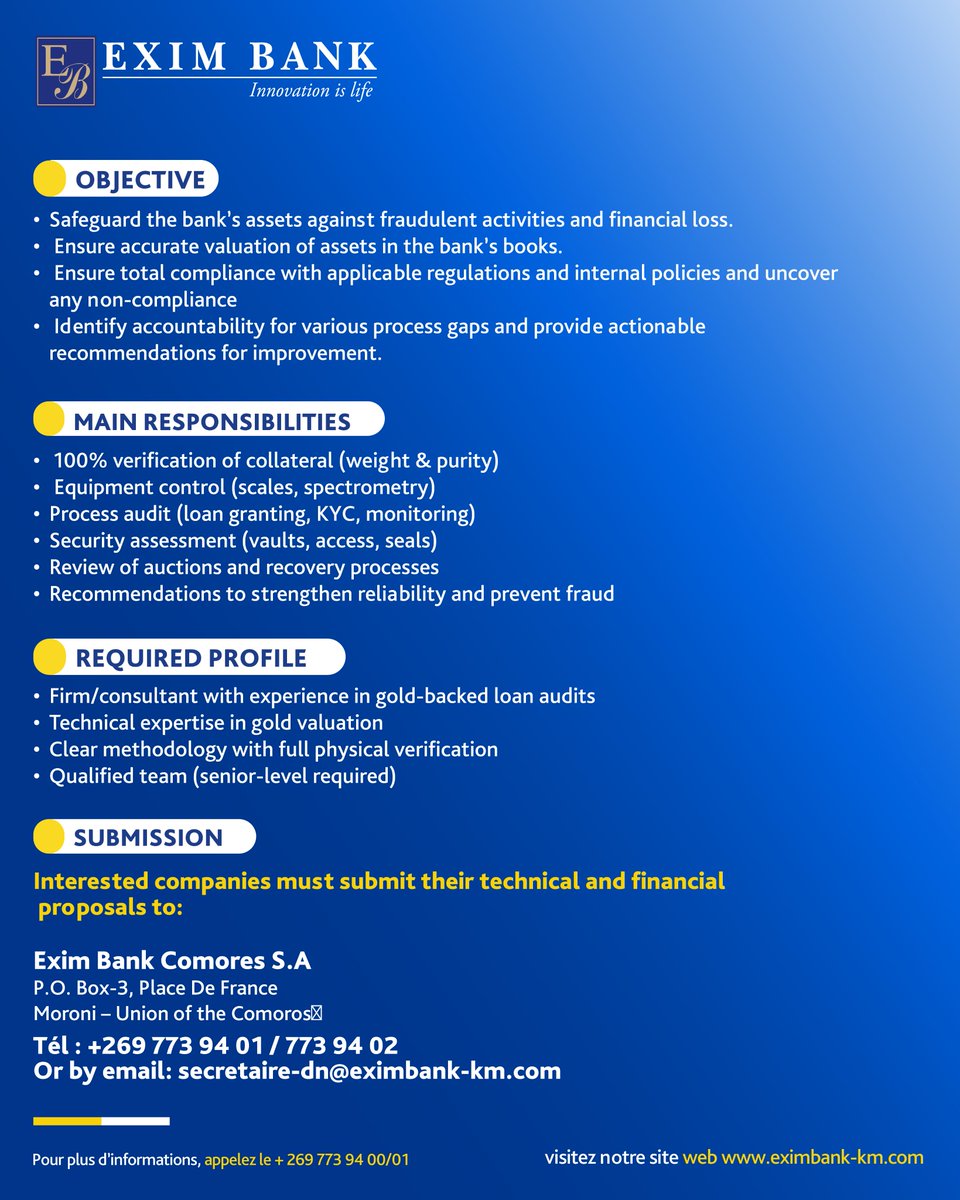 EXIM BANK Comores tweet media