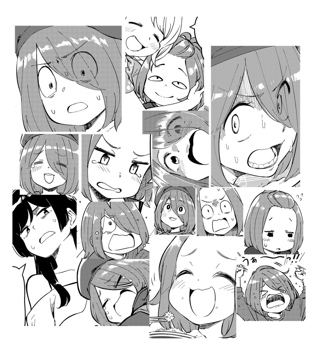 den2bow's tweet photo. アニメイト池袋本店さぁん！
表情お褒めいただいてるのでもも子のお気に入り顔詰め合わせパック❗️😃😉😏
特典まだ貰えるみたいだからよろしく🙇‍♂️おながーします‼️ https://t.co/Og2cnajqL3