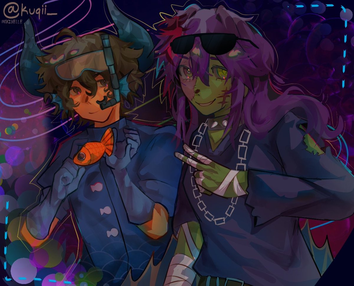 kuqii_'s tweet image. I got distracted playing mc too much : drowned duooo :D

#honeydewmelenfanart
#nufulifanart