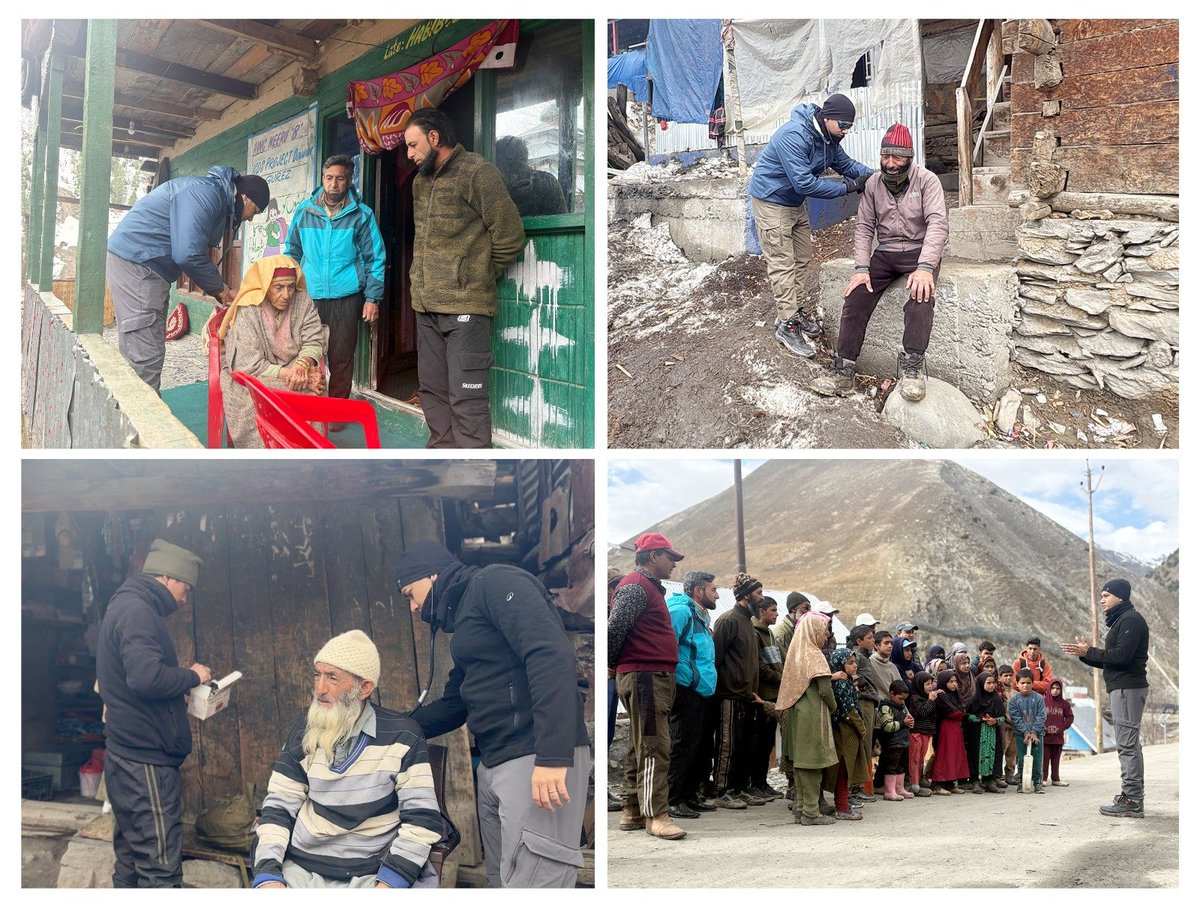 HukusBukus_786's tweet image. #IndianArmy conducted a Khairiyat Patrol at Niru Village, Gurez. The team interacted with locals, conducted basic medical check-ups &amp;amp; assessed overall health. Guidance on #hygiene, #sanitation and preventive healthcare was also shared, promoting well-being &amp;amp; #awareness.

#WeCare