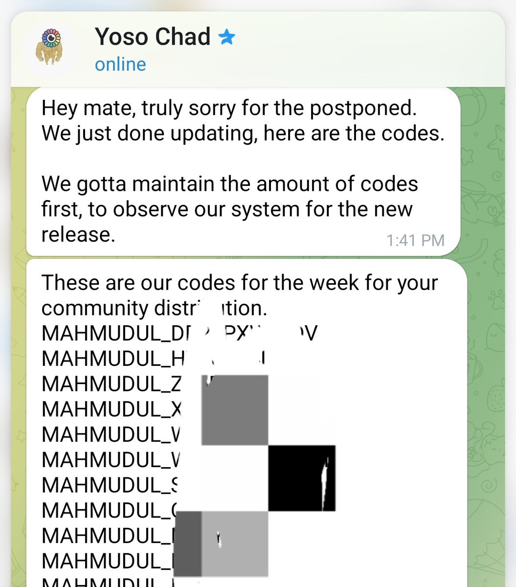 MahmudulOG's tweet image. Finally, the wait is over 👀

YOSO code is here 🫠

Early access. Real alpha ❤️
#YOSO #web3‌‌ #Alpha