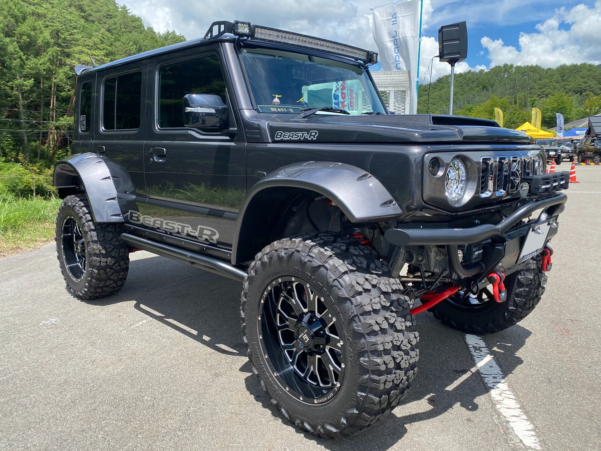 GEOLANDAR_JP's tweet photo. All Japan Jimny Meeting 2025 ジオランダー装着車

BEAST-R 様

車輛：ジムニーノマド
装着タイヤ：GEOLANDAR X-MT
サイズ：35X12.50R20

#YOKOHAMA #ヨコハマタイヤ #ジオランダー #GEOLANDAR #AJJM #ジムニーノマド #BEASTR https://t.co/1GOI5Xlreu