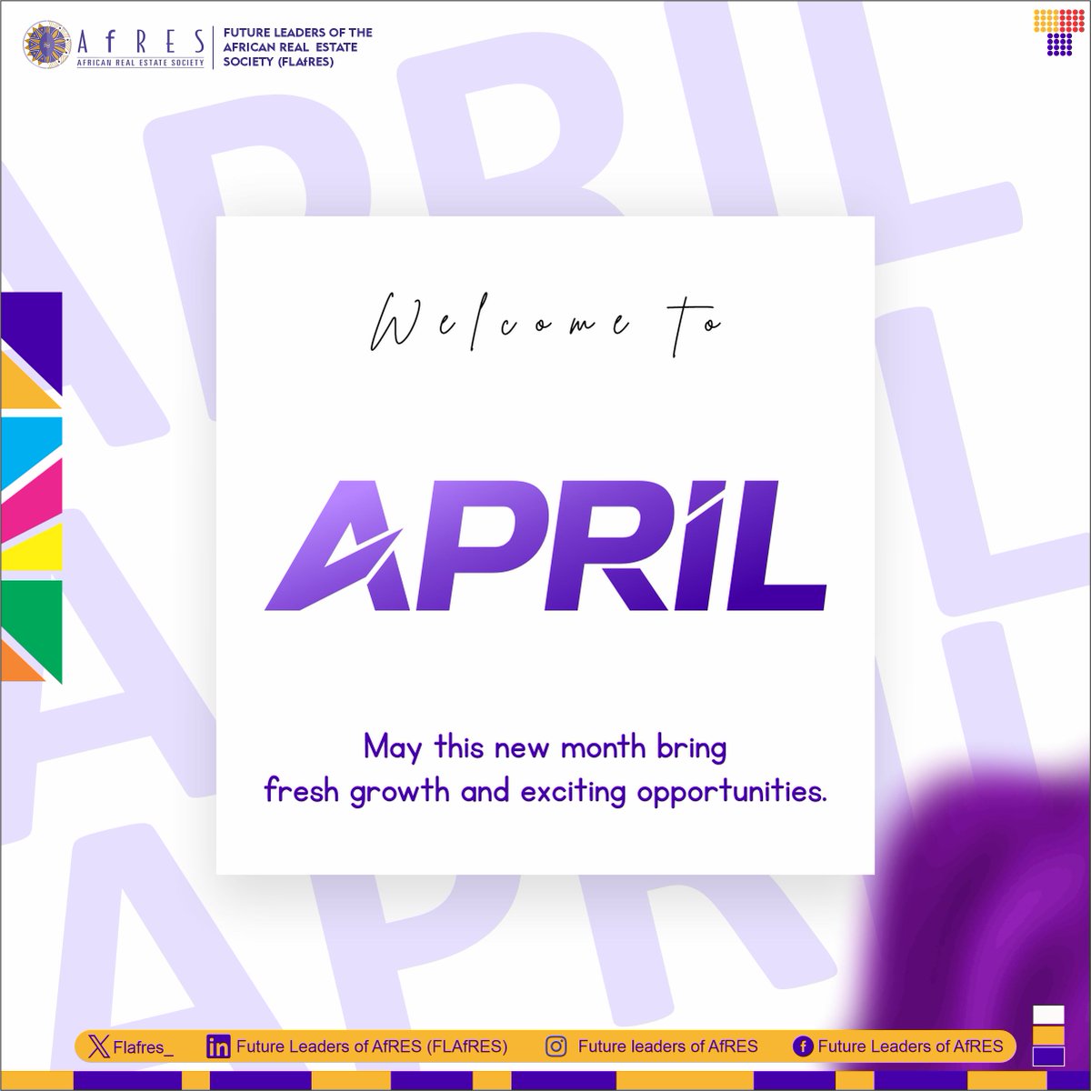 Flafres_'s tweet image. 𝐀𝐩𝐫𝐢𝐥 is here! 

New month, New energy, New opportunities.

This is your sign to:
✔ Show up
✔ Stay consistent
✔ Chase excellence
Let’s move with intention this month! 

#NewMonthNewMoves #HappyNewMonth #April #FLAfRES