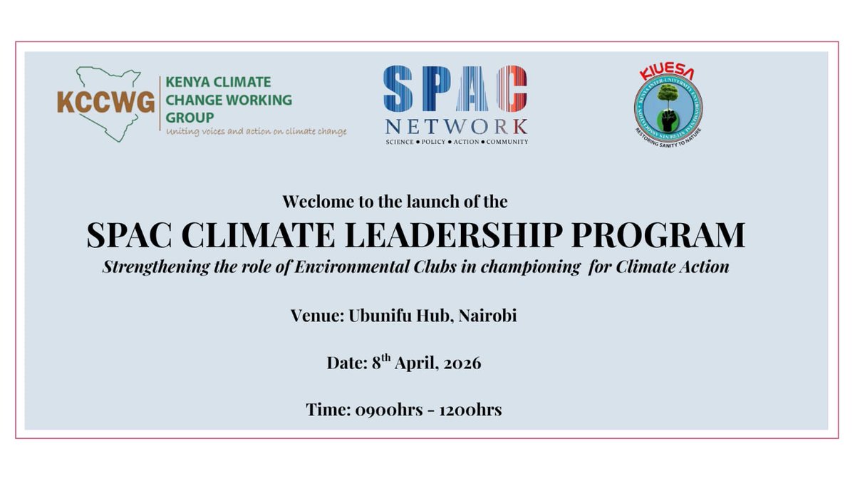 KCCWG's tweet photo. Through initiatives like the SPAC Climate Leadership Program, we are strengthening:
✔ Leadership
✔ Accountability
✔ Governance
This is what #ClimateJustice looks like in action.
#LastingStructures
#YouthLeadership #ClimateGovernance #SPAC #SystemsChange #ClimateAction https://t.co/KmjLFEz5YV