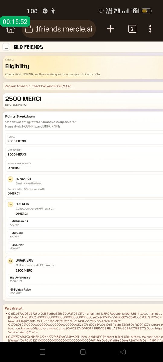 Happysince02's tweet photo. @0xmercle Please fix this. https://t.co/WtIpPvIukt