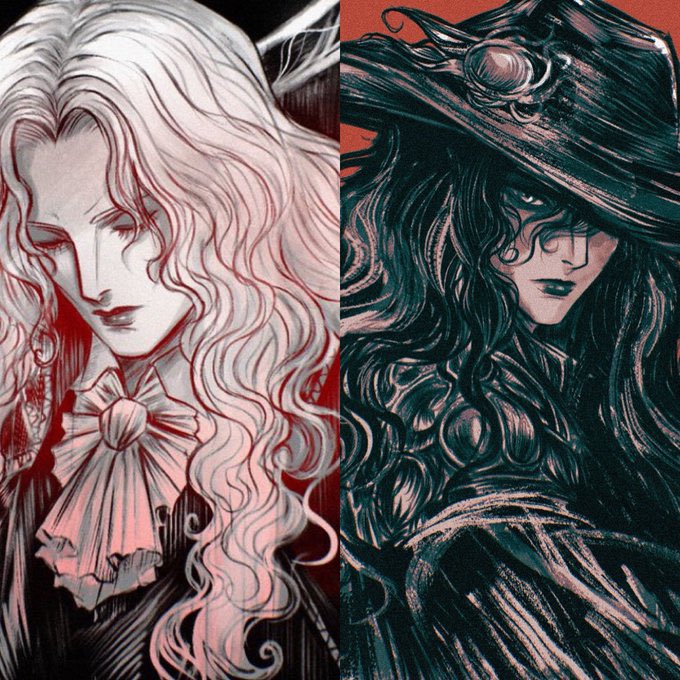 RalynCoyote's tweet image. Soulmates 🖤
#vhd #castlevania