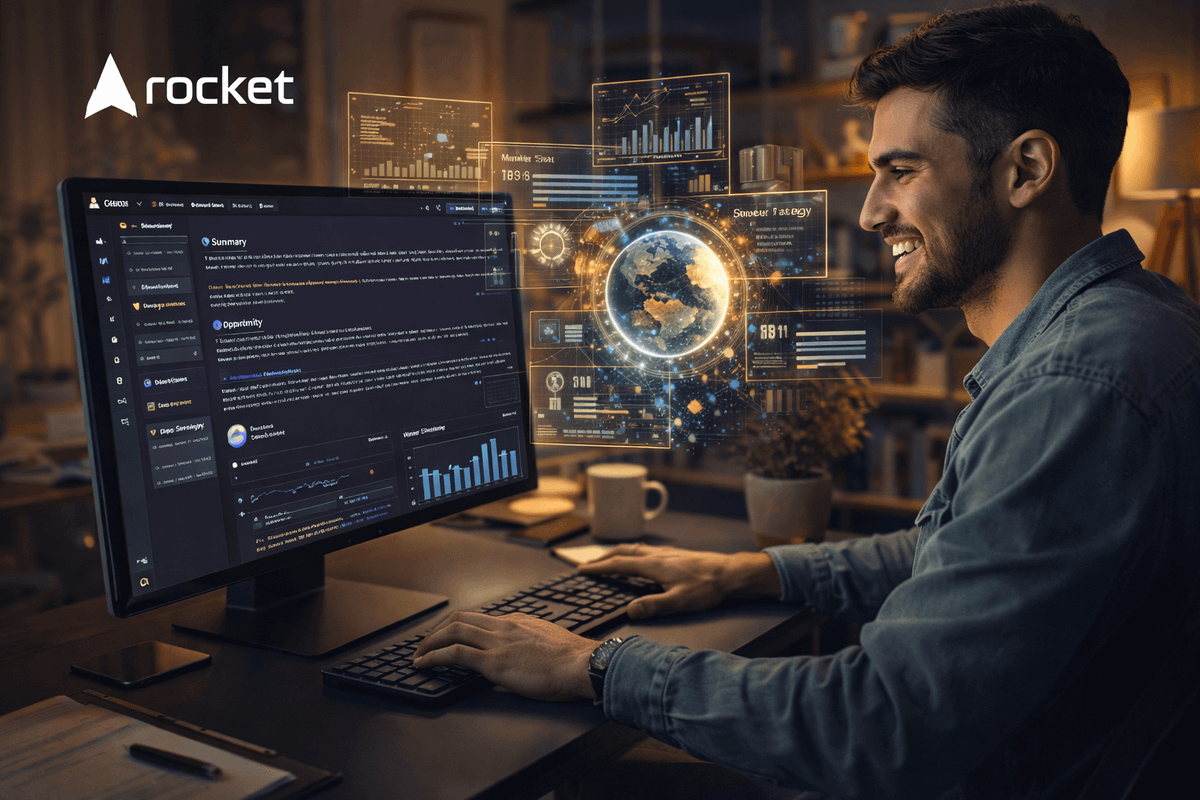 JaynitMakwana's tweet image. BREAKING: No-code builders are shaking right now

@rocketdotnew just dropped 1.0, the first real Vibe Solutioning platform of 2026

Describe your idea once, it validates demand, tracks competitors, and gives a clear, data-backed decision before any code.

Here's the breakdown🧵: