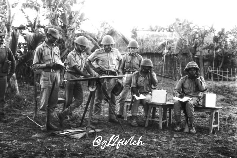 Circa 1971: A BSF communications team operating inside Bangladesh during the war.

#BSF #Army