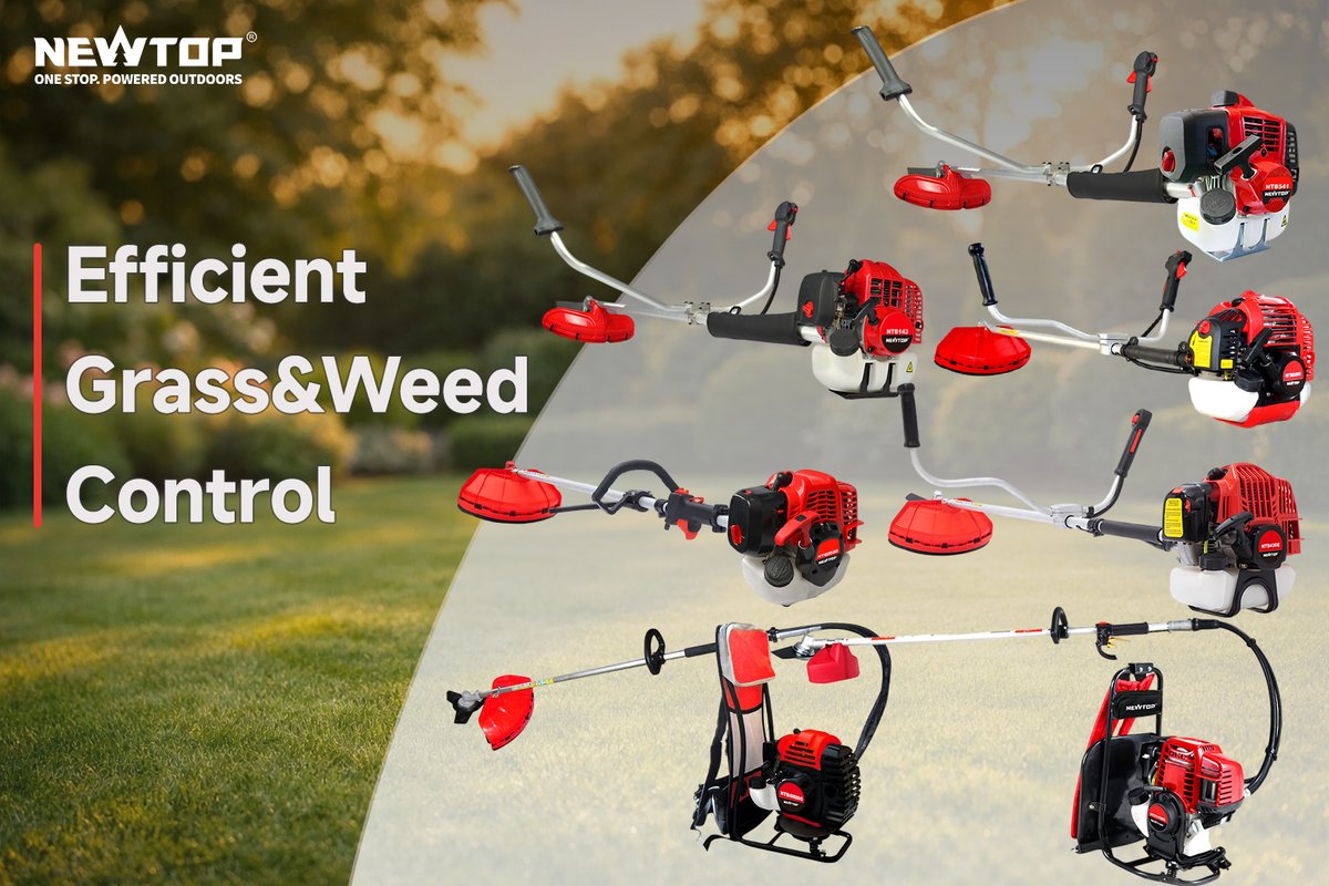 NEWTOP41370802's tweet image. From 26CC to 52CC, NEWTOP offers more brush cutter options for different market needs. 🌿

Designed to give distributors more flexibility and more choices.

Interested in becoming a NEWTOP distributor?
Explore more: newtoptools.com/machines-categ…

#NEWTOP #BrushCutter #GrassTrimmer