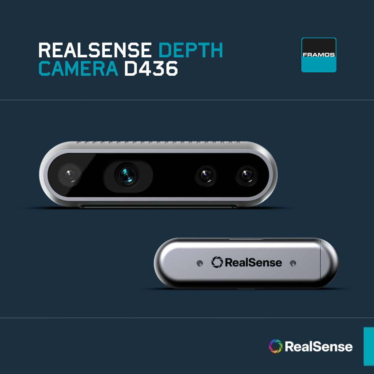 framosimaging's tweet image. Meet the RealSense Depth Camera D436, built for mobile robotics and 3D perception. 🤖

The D436 combines a wide-FoV global-shutter depth module with a synchronized global-shutter RGB sensor, enabling depth and color capture even in fast-moving environments.

#EmbeddedVision