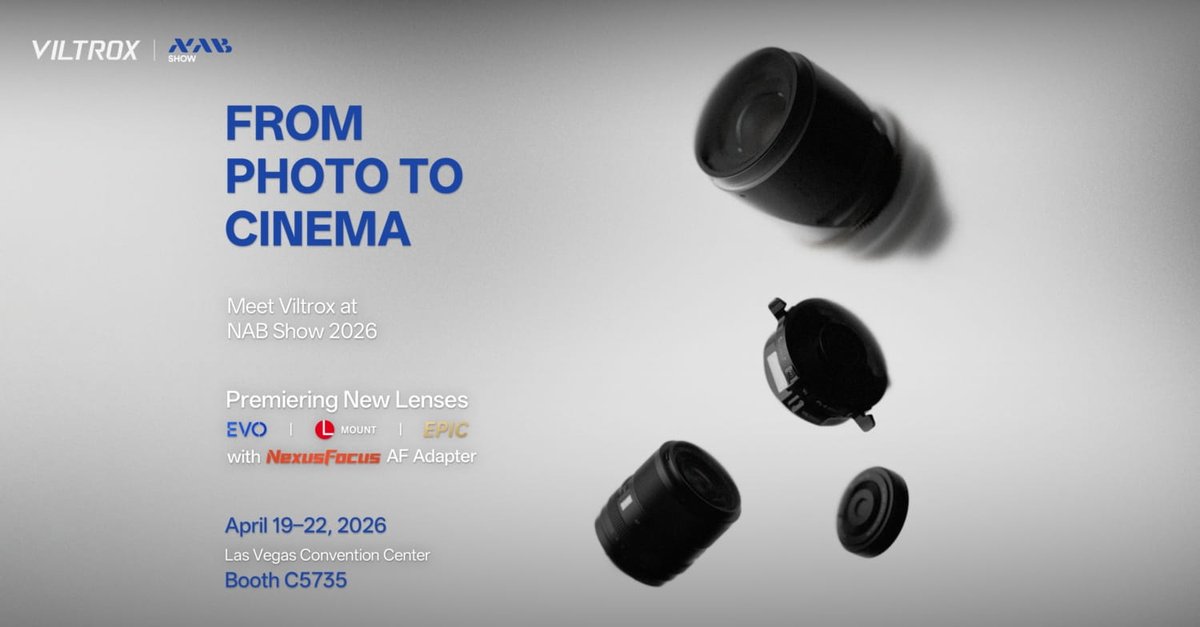 GlobalPR5's tweet photo. #Viltrox to Showcase Expanding Imaging System at NAB Show 2026. For more information, please visit: https://t.co/zgQK4wn9Gs

#VILTROX #filmmaker #professionalgrade #vlogger #KoL https://t.co/SzfP6EutVo