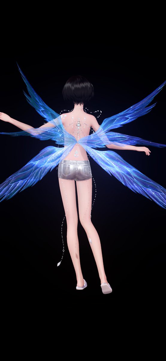 daminkos's tweet image. A showcase of some of the wings in game! 
They can be found in the “Back” section! 
🧵 🪡 1/??

First set belongs to “Stone of Rainbow Song” a collab event! 
These wings are known as: “Lightchaser wings”
#shiningwithnikki
#shiningnikki