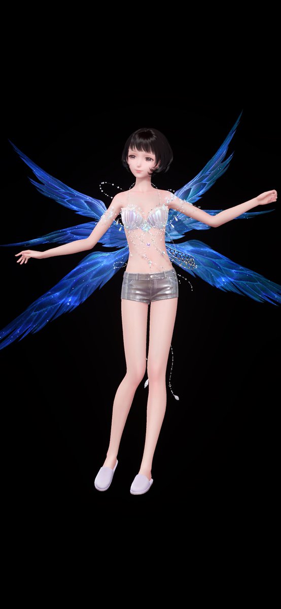 daminkos's tweet image. A showcase of some of the wings in game! 
They can be found in the “Back” section! 
🧵 🪡 1/??

First set belongs to “Stone of Rainbow Song” a collab event! 
These wings are known as: “Lightchaser wings”
#shiningwithnikki
#shiningnikki