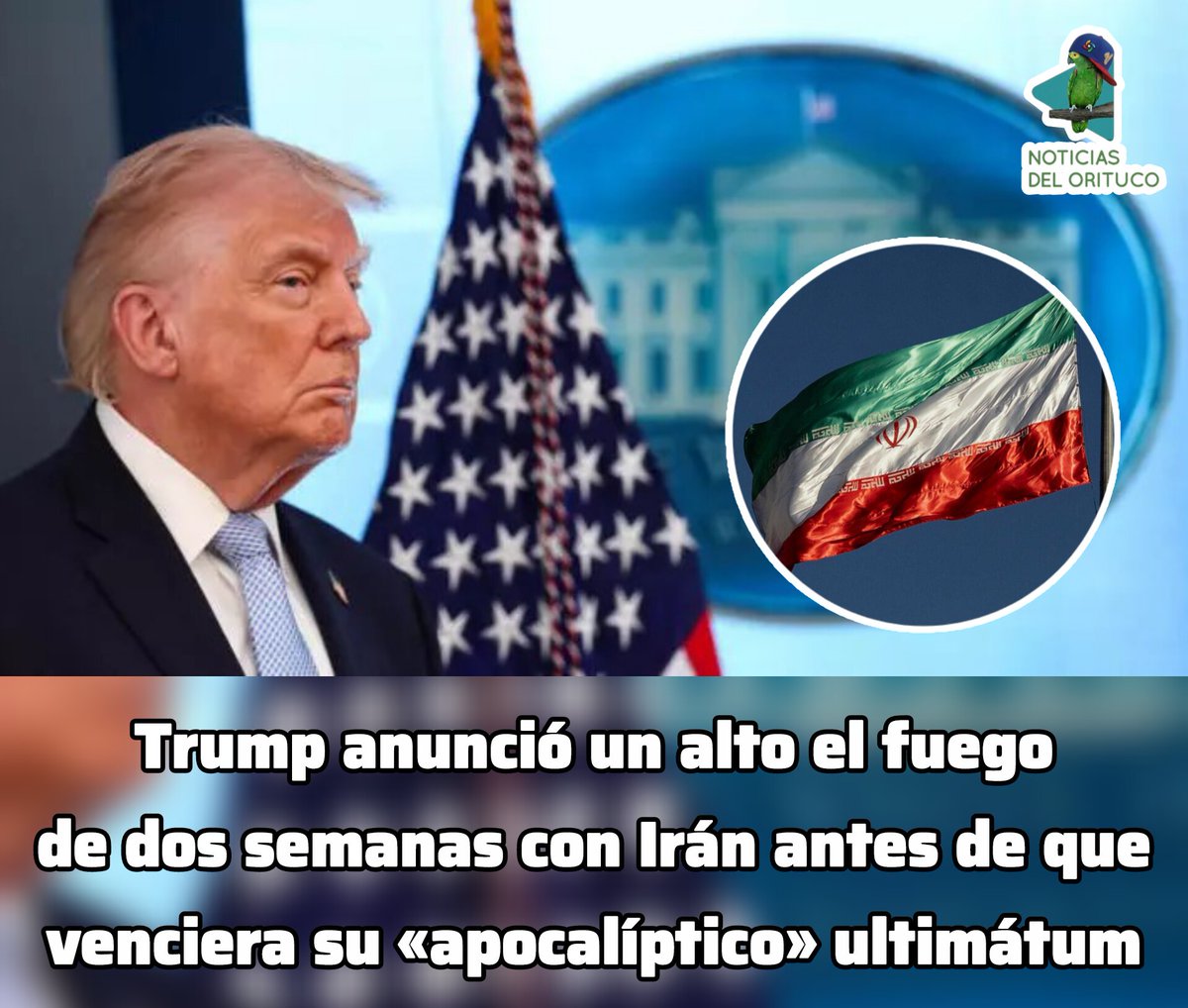 Trump anunció un alto el fuego de dos semanas con Irán antes de que venciera su «apocalíptico» ultimátum.
.
.
👇
facebook.com/share/p/1MFei5…
